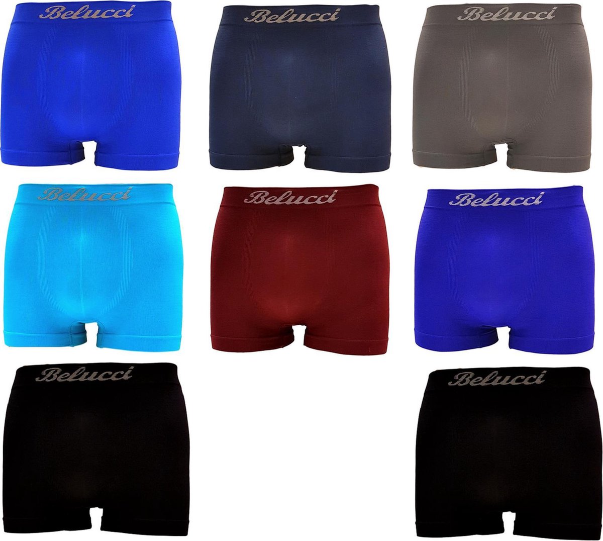 Belucci Microfiber Heren Boxershort - 8-pack - Maat XL/XXL