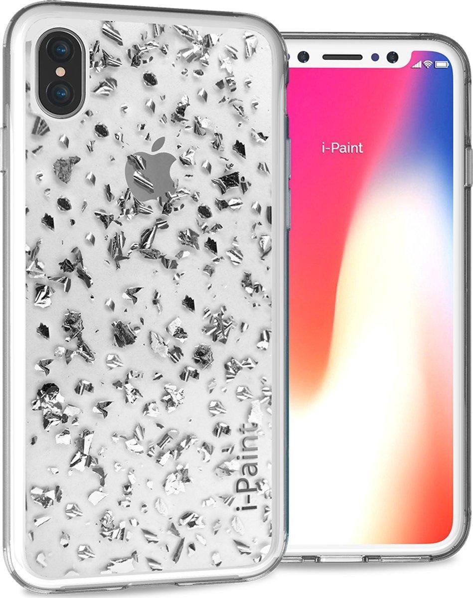 i-Paint cover Glitter - zilver - voor iPhone X/Xs