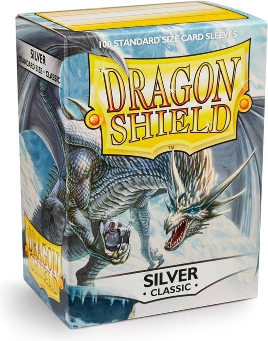 Afbeelding van het spel Dragonshield 100 Box Sleeves Classic Silver