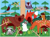 Mudpuppy - Puzzel Woodland - voelpuzzel bosdieren