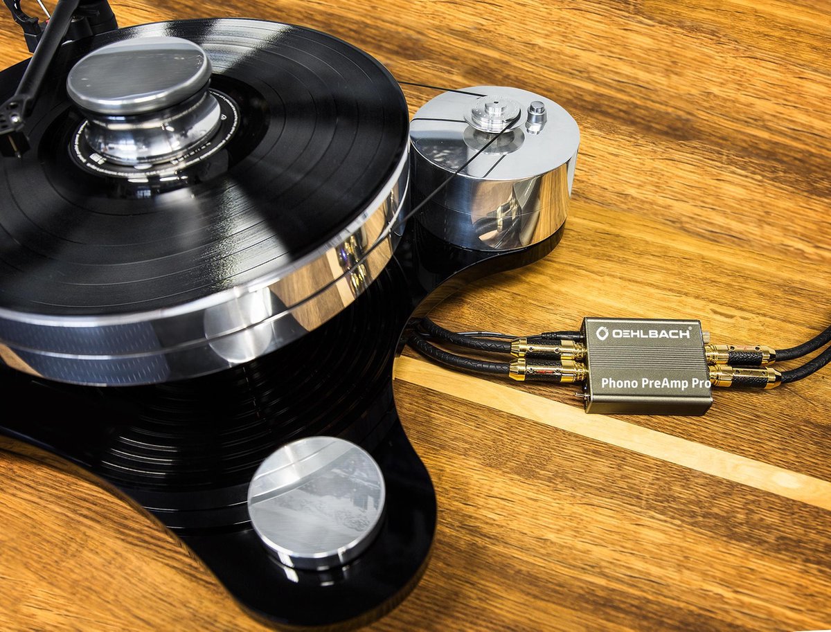 OEHLBACH Phono gewicht platengewicht - hoogwaardig draaggewicht (420 g) voor LP/vinyl/plateaus en plateaus zwart