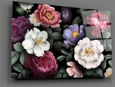 Insigne Glazen Schilderijen - Bloemen -  Glasschilderij - 110x70 cm - 4 mm