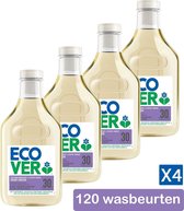 Ecover - Vloeibaar Wasmiddel Color - Appelbloesem & Freesia - Voordeelverpakking 4 x 1,5 l - 120 Wasbeurten