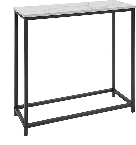 Buffet Simpletrade - Table console - Marbre - Noir - 80x75x30 cm