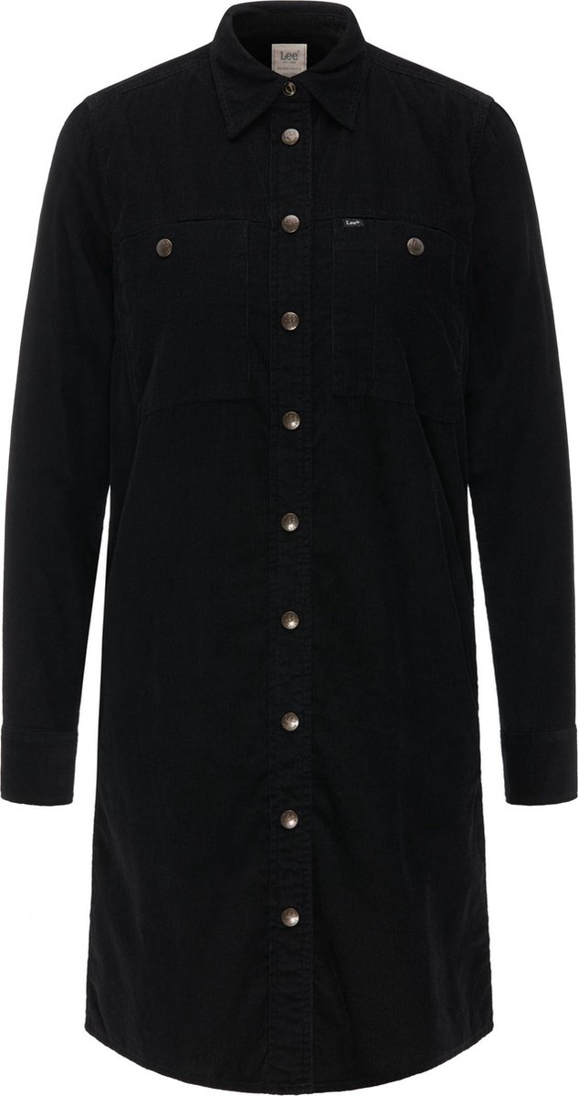 WORKSHIRT DRESS L_00 Zwart