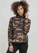 Urban Classics Pullover Jas -XS- Camo Groen/Groen