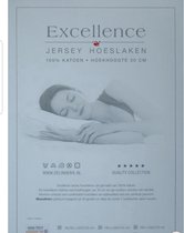 Excellence Jersey Hoeslaken - Eenpersoons - 90.100x200/210/220 - Blue-Grey