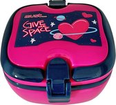 Must Broodtrommel Heart Meisjes 18 X 15 Cm Roze/blauw