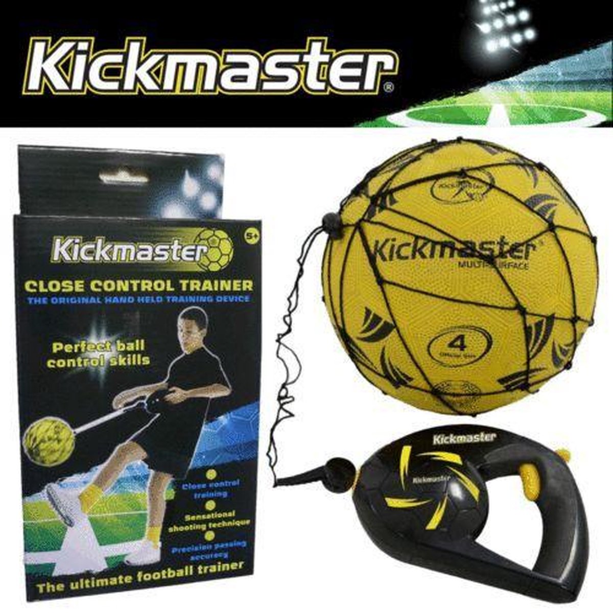 Kickmaster voetbal training | Close control trainer ball skills | universele balhouder