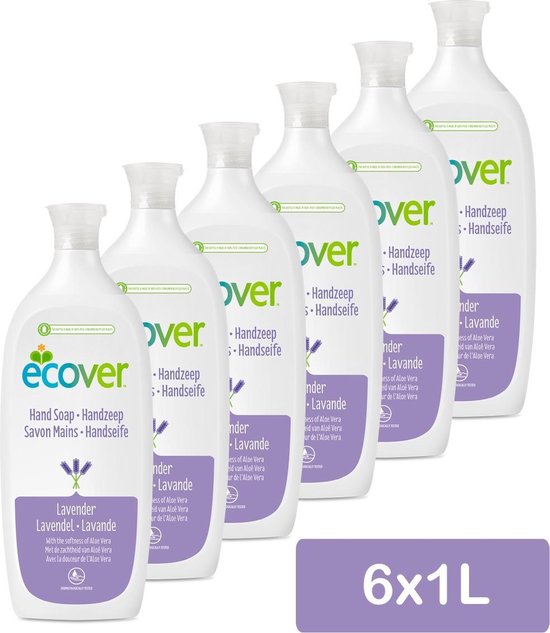 Ecover - Handzeep - Lavendel & Aloë Vera - Voordeelverpakking 6 x 1 l |  bol.com