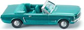 Wiking Miniatuurauto Ford Mustang Cabrio Zink 1:87 Turquoise