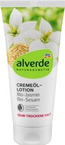 Alverde Bodylotion Crème Olie Lotion Bio-Jasmijn Bio-Sesam 200ml - Naturkosmetik Bodylotion dm