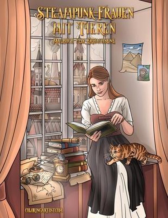 Steampunk-Frauen Mit Tieren- Steampunk-Frauen mit Tieren-Mal ... - cover