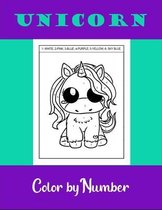 Unicorn color by number
