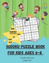 Sudoku Puzzle Book for kids ages 6-8, Large Print