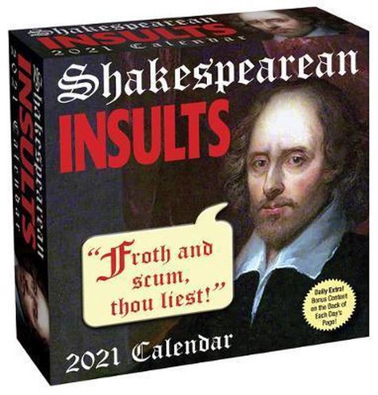 Shakespearean Insults 2021 Calendar