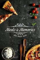 meals and memories are made here: Blank Recipe Journal to write in for Women to put all your Favorite Family or Friends Recipes in Your Very Own Cookb