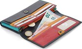 Visconti Portemonnee Dames - Pasjeshouder - RFID - Zwart/Multi (R11 BK)