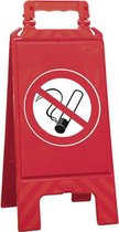 Uitklapbaar waarschuwingsbord - Verboden te roken