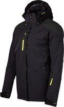 Falcon Rafe Skijas  Wintersportjas - Maat L  - Mannen - donkerblauw/zwart/limegroen