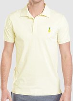 Eubi Poloshirt PINEAPPLE- Gele Polo - Premium Kwaliteit - Heren Maat M