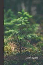 forest newborn: small lined Forest Notebook / Journal to write in (6'' x 9'')