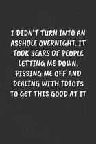 I Didn't Turn Into an Asshole Overnight. It Took Years of People Letting Me Down, Pissing Me Off and Dealing with Idiots to Get This Good at It: Sarca