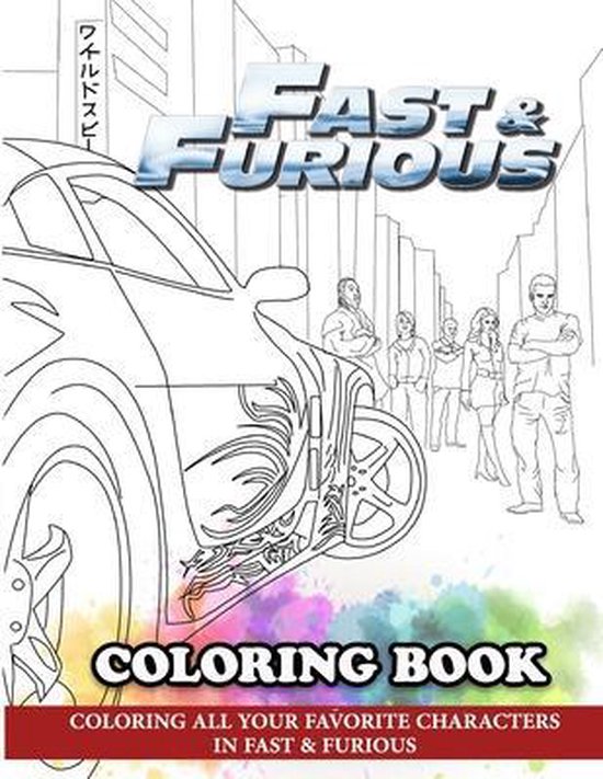 Fast & Furious Coloring Book, Coloring Book 9781717058478 Boeken