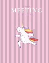 I'm only in this MEETING because I'd make a terrible stripper: 8.5x11 Meeting Notebook and Survival Guide