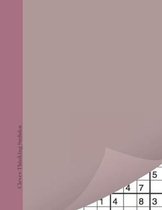 Clever Thinking Sudoku: Mauve Tones Minimalist Cover Sudoku Puzzle Books For Adults 3 Levels Easy Medium And Hard - Minimalism Activity Puzzle