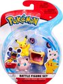 foto van Pokémon Battle Speelfiguren - Jigglypuff 5 cm, Pikachu 5 cm, Loudred 8 cm