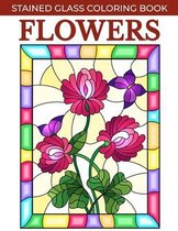 Flowers Stained Glass Coloring Book