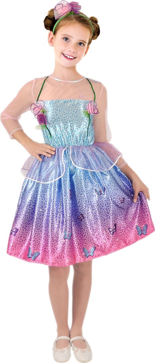 Afbeelding van product Barbie Verkleedjurk Butterfly Meisjes Polyester Lichtblauw 4 Jaar  - maat 4 jaar