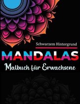 Mandalas Malbuch fur Erwachsene schwarzem Hintergrund