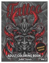 Tattoo Adult Coloring Book Midnight Edition