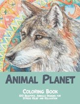 Animal Planet - Coloring Book - 100 Beautiful Animals Designs for Stress Relief and Relaxation