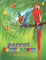 parrot coloring book for adult