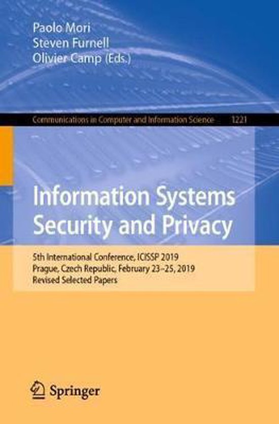 Communications in Computer and Information Science1221- Info ... - cover