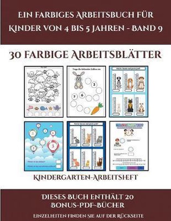  Kindergarten-Arbeitsheft (Ein Farbiges Arbeitsbuch Fur Kinder Von 4 Bis Bildidee 