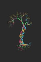 Striking color DNA tree Notebook