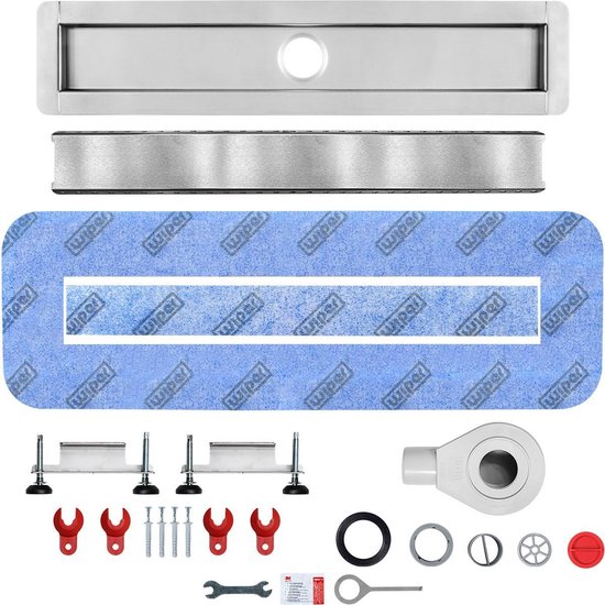 Douchegoot roestvrij staal 80 cm Invisible betegelbare afdekking