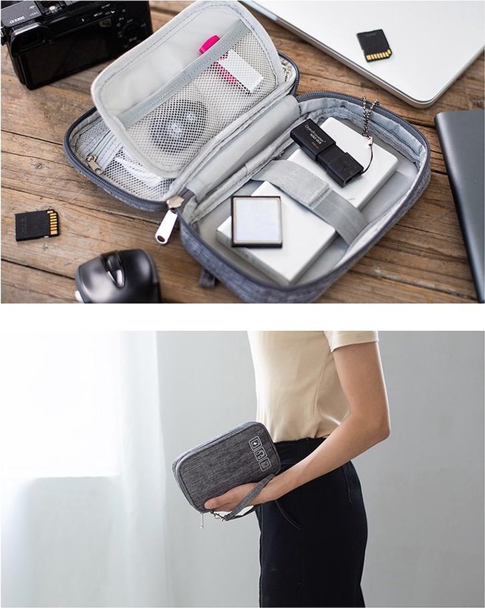 Kabel Organizer Zwart Electronica Organizer Kabel Tas Reis tasje Travel...