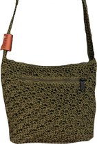 BAYUXX Bags Bali - Gehaakte tas - Model Pina go Bali - Handmade in Bali - Dames - Cross Body - Groen - Duurzaam - leuk cadeau voor Valentijnsdag