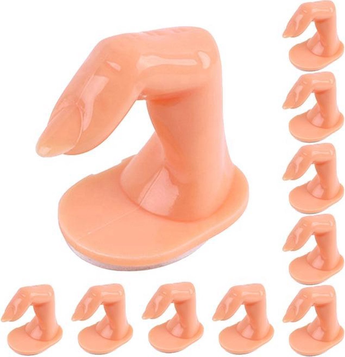 Goedkoopste 10x Oefenvinger Voor Manicure Met Nagel Voor Het Oefenen Van Gel En Acrylnagels | Manicure En Pedicure Oefentool