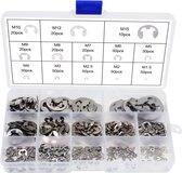 E-Clip Borgclips Rvs Assortiment Metric 400 Stuks