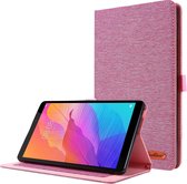 Tablet hoes geschikt voor Huawei MatePad T8 Book Case met Soft TPU houder - Roze