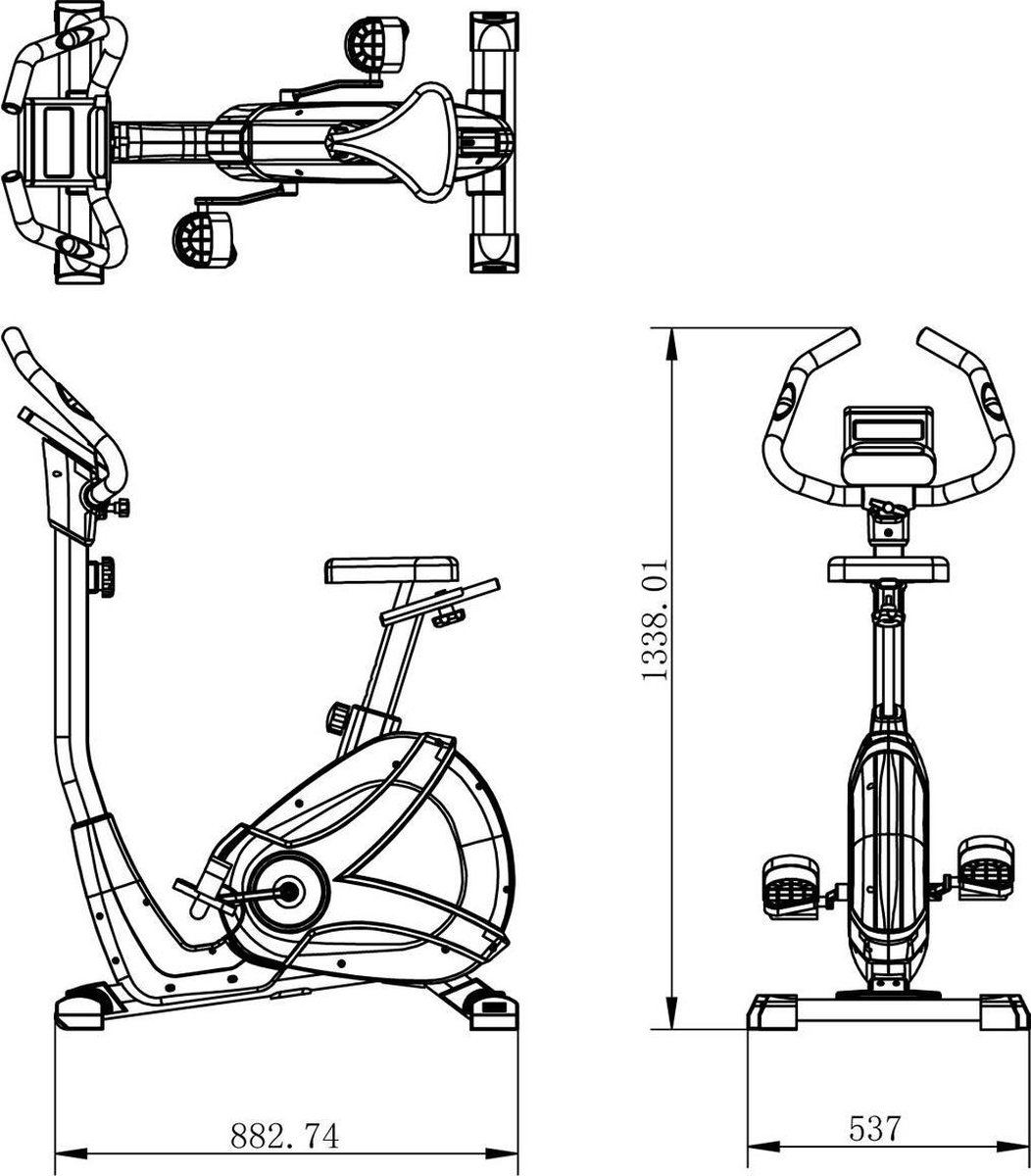 M-460 Hometrainer - Fitnessfiets met lage instap - 8 Manuele - afbeelding 3