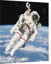 Bruce McCandless first spacewalk (ruimtevaart) - Foto op Plexiglas - 80 x 80 cm