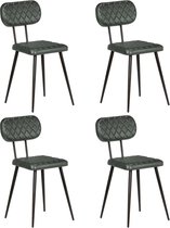 Eetkamerstoelen 4 stuks LEER  (Incl LW anti kras viltjes) - Eetkamer stoelen - Extra stoelen voor huiskamer - Dineerstoelen - Tafelstoelen - Huiskamer stoelen