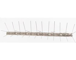 Duivenpinnen 50 cm. Basis + pinnen roestvrij staal